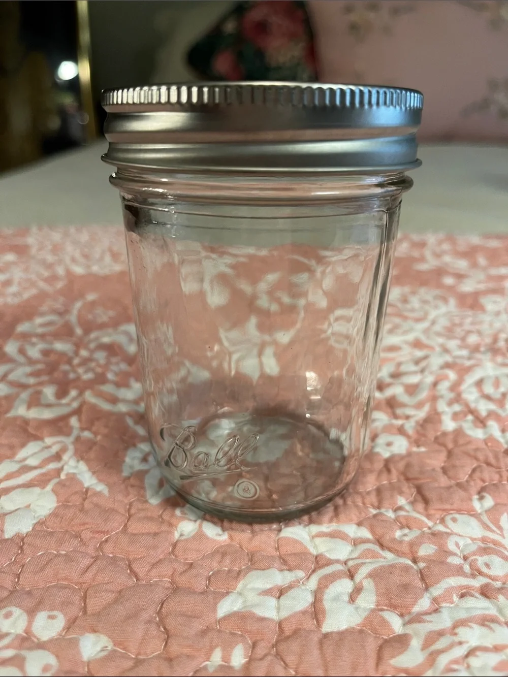 Ball Glass Mason Jar Set with Metal Lids - Clear - Set of 3